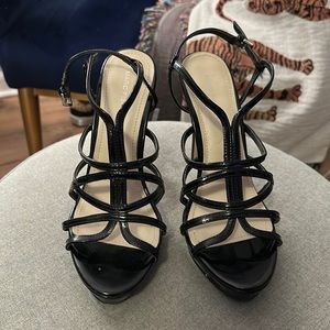 Marc fisher strappy black heels